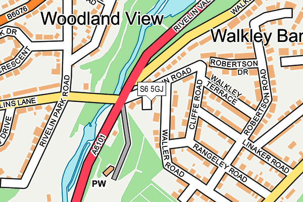 S6 5GJ map - OS OpenMap – Local (Ordnance Survey) S6 5GJ map - OS OpenMap – Local (Ordnance Survey)