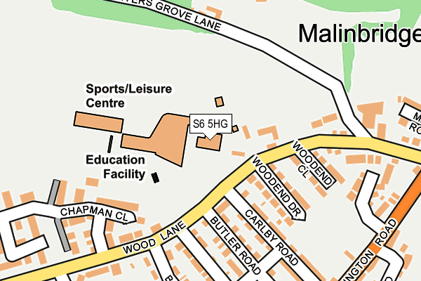 S6 5HG map - OS OpenMap – Local (Ordnance Survey) S6 5HG map - OS OpenMap – Local (Ordnance Survey)