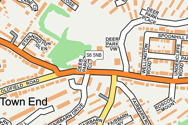 S6 5NB map - OS OpenMap – Local (Ordnance Survey) S6 5NB map - OS OpenMap – Local (Ordnance Survey)