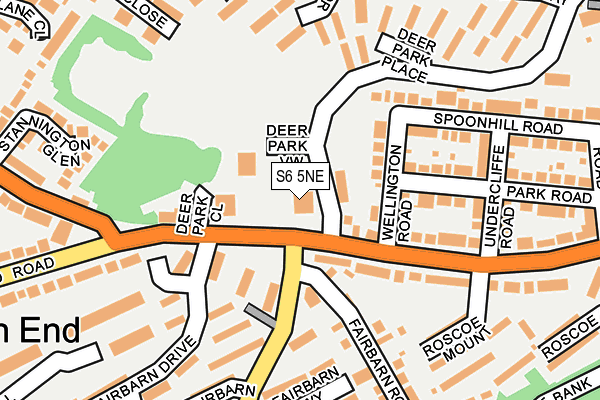 S6 5NE map - OS OpenMap – Local (Ordnance Survey) S6 5NE map - OS OpenMap – Local (Ordnance Survey)