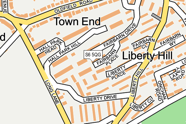 S6 5QG map - OS OpenMap – Local (Ordnance Survey) S6 5QG map - OS OpenMap – Local (Ordnance Survey)