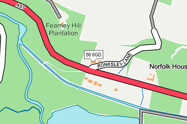 S6 6GD map - OS OpenMap – Local (Ordnance Survey) S6 6GD map - OS OpenMap – Local (Ordnance Survey)