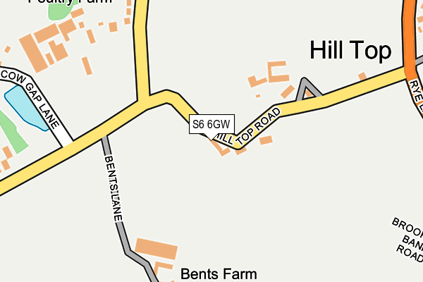 S6 6GW map - OS OpenMap – Local (Ordnance Survey) S6 6GW map - OS OpenMap – Local (Ordnance Survey)