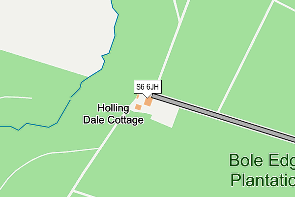 S6 6JH map - OS OpenMap – Local (Ordnance Survey)