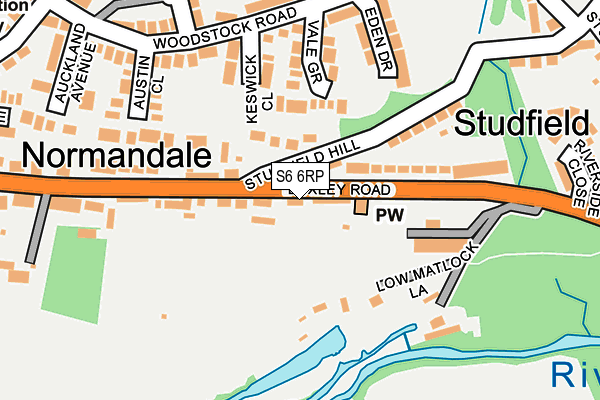 S6 6RP map - OS OpenMap – Local (Ordnance Survey) S6 6RP map - OS OpenMap – Local (Ordnance Survey)