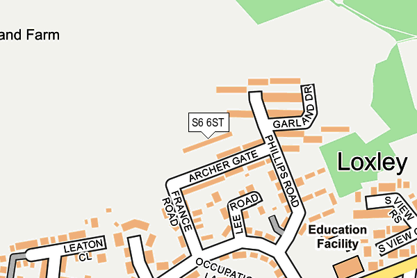 S6 6ST map - OS OpenMap – Local (Ordnance Survey) S6 6ST map - OS OpenMap – Local (Ordnance Survey)
