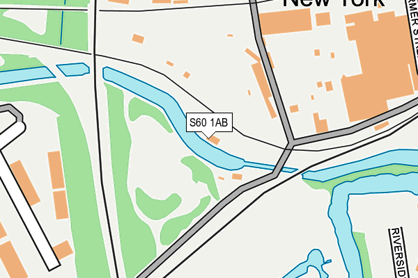 S60 1AB map - OS OpenMap – Local (Ordnance Survey) S60 1AB map - OS OpenMap – Local (Ordnance Survey)