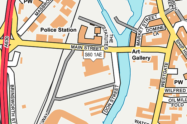 S60 1AE map - OS OpenMap – Local (Ordnance Survey) S60 1AE map - OS OpenMap – Local (Ordnance Survey)