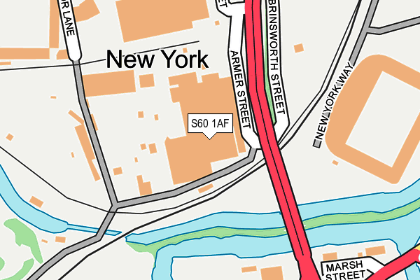 S60 1AF map - OS OpenMap – Local (Ordnance Survey) S60 1AF map - OS OpenMap – Local (Ordnance Survey)