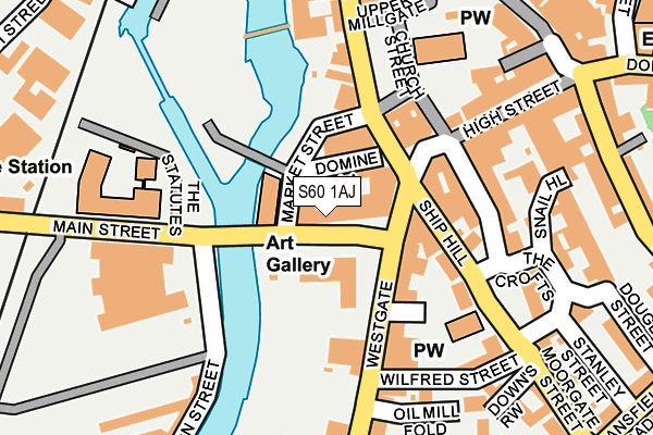 S60 1AJ map - OS OpenMap – Local (Ordnance Survey) S60 1AJ map - OS OpenMap – Local (Ordnance Survey)