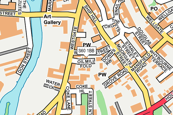 S60 1BB map - OS OpenMap – Local (Ordnance Survey) S60 1BB map - OS OpenMap – Local (Ordnance Survey)