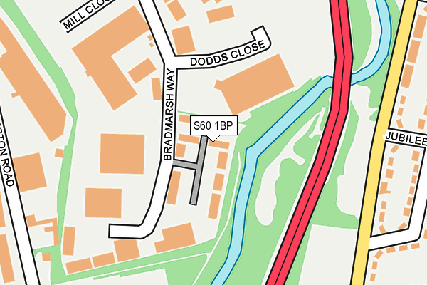 S60 1BP map - OS OpenMap – Local (Ordnance Survey) S60 1BP map - OS OpenMap – Local (Ordnance Survey)