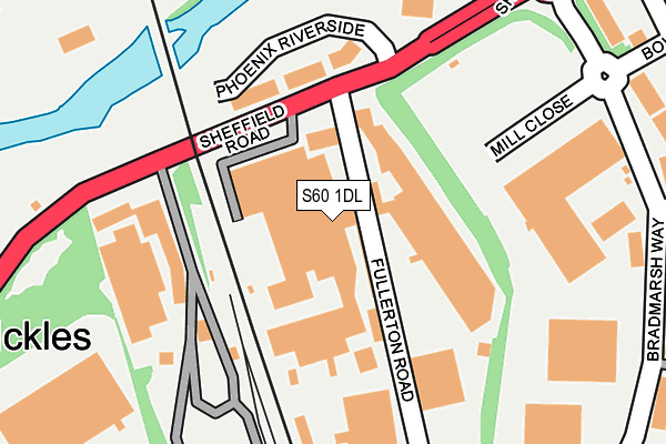 S60 1DL map - OS OpenMap – Local (Ordnance Survey) S60 1DL map - OS OpenMap – Local (Ordnance Survey)