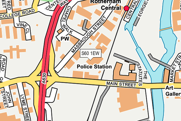 S60 1EW map - OS OpenMap – Local (Ordnance Survey) S60 1EW map - OS OpenMap – Local (Ordnance Survey)