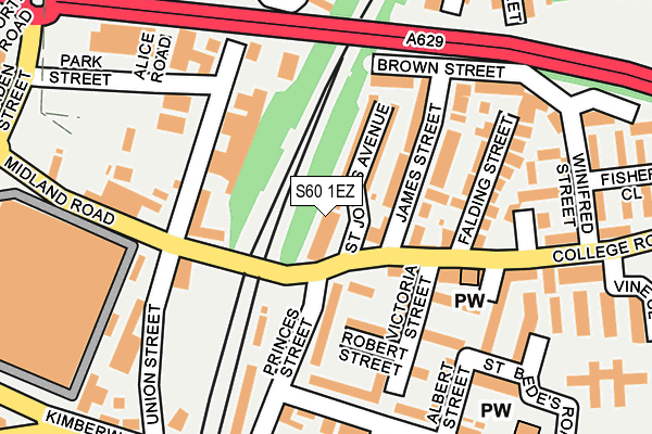 S60 1EZ map - OS OpenMap – Local (Ordnance Survey) S60 1EZ map - OS OpenMap – Local (Ordnance Survey)