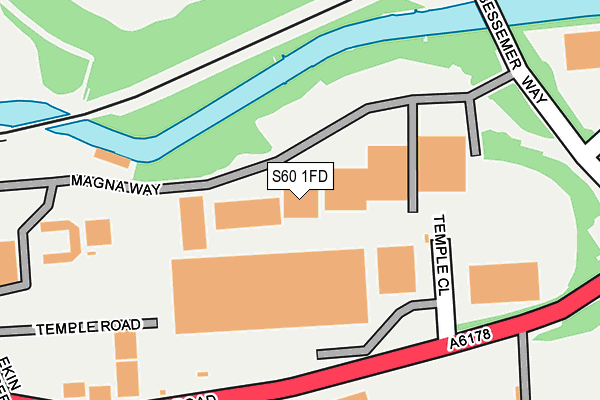 S60 1FD map - OS OpenMap – Local (Ordnance Survey) S60 1FD map - OS OpenMap – Local (Ordnance Survey)