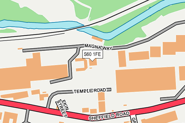 S60 1FE map - OS OpenMap – Local (Ordnance Survey) S60 1FE map - OS OpenMap – Local (Ordnance Survey)