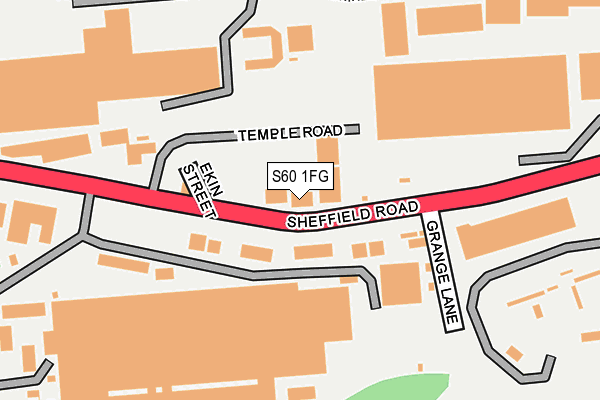 S60 1FG map - OS OpenMap – Local (Ordnance Survey) S60 1FG map - OS OpenMap – Local (Ordnance Survey)