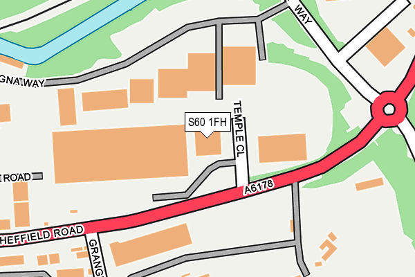 S60 1FH map - OS OpenMap – Local (Ordnance Survey) S60 1FH map - OS OpenMap – Local (Ordnance Survey)