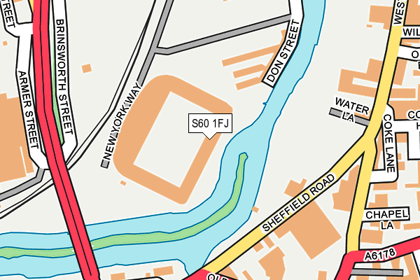 S60 1FJ map - OS OpenMap – Local (Ordnance Survey) S60 1FJ map - OS OpenMap – Local (Ordnance Survey)