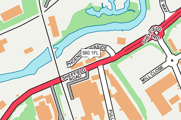 S60 1FL map - OS OpenMap – Local (Ordnance Survey) S60 1FL map - OS OpenMap – Local (Ordnance Survey)