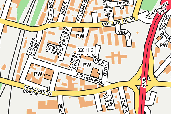 S60 1HG map - OS OpenMap – Local (Ordnance Survey) S60 1HG map - OS OpenMap – Local (Ordnance Survey)