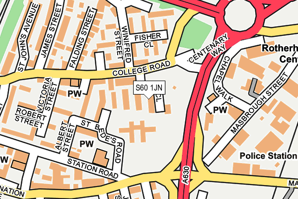 S60 1JN map - OS OpenMap – Local (Ordnance Survey) S60 1JN map - OS OpenMap – Local (Ordnance Survey)