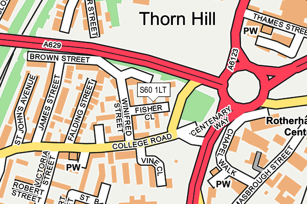 S60 1LT map - OS OpenMap – Local (Ordnance Survey) S60 1LT map - OS OpenMap – Local (Ordnance Survey)