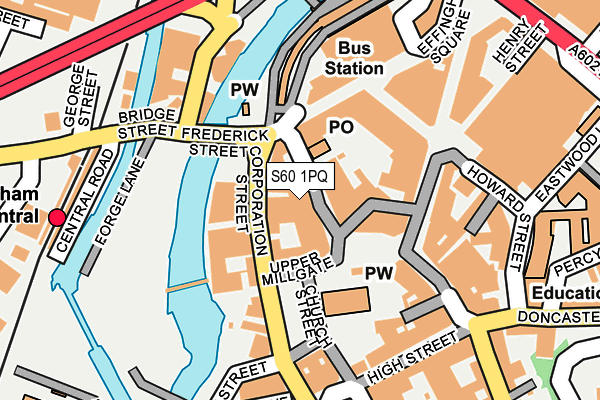 S60 1PQ map - OS OpenMap – Local (Ordnance Survey) S60 1PQ map - OS OpenMap – Local (Ordnance Survey)