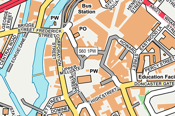 S60 1PW map - OS OpenMap – Local (Ordnance Survey) S60 1PW map - OS OpenMap – Local (Ordnance Survey)