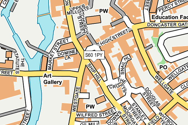 S60 1PY map - OS OpenMap – Local (Ordnance Survey) S60 1PY map - OS OpenMap – Local (Ordnance Survey)