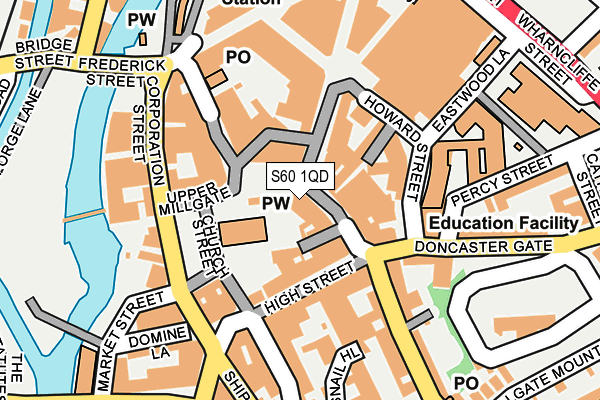 S60 1QD map - OS OpenMap – Local (Ordnance Survey) S60 1QD map - OS OpenMap – Local (Ordnance Survey)