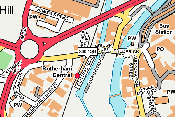 S60 1QH map - OS OpenMap – Local (Ordnance Survey) S60 1QH map - OS OpenMap – Local (Ordnance Survey)