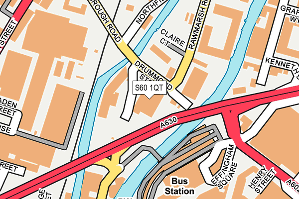 S60 1QT map - OS OpenMap – Local (Ordnance Survey) S60 1QT map - OS OpenMap – Local (Ordnance Survey)