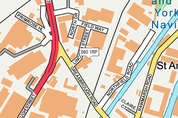 S60 1RP map - OS OpenMap – Local (Ordnance Survey) S60 1RP map - OS OpenMap – Local (Ordnance Survey)