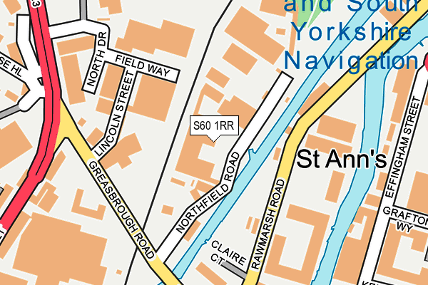S60 1RR map - OS OpenMap – Local (Ordnance Survey) S60 1RR map - OS OpenMap – Local (Ordnance Survey)