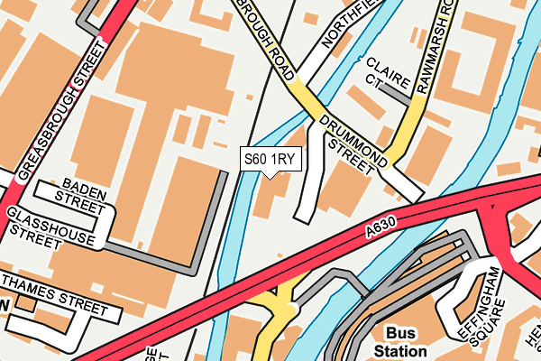 S60 1RY map - OS OpenMap – Local (Ordnance Survey) S60 1RY map - OS OpenMap – Local (Ordnance Survey)