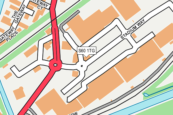 S60 1TG map - OS OpenMap – Local (Ordnance Survey) S60 1TG map - OS OpenMap – Local (Ordnance Survey)