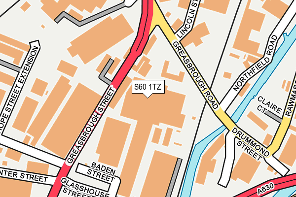 S60 1TZ map - OS OpenMap – Local (Ordnance Survey) S60 1TZ map - OS OpenMap – Local (Ordnance Survey)