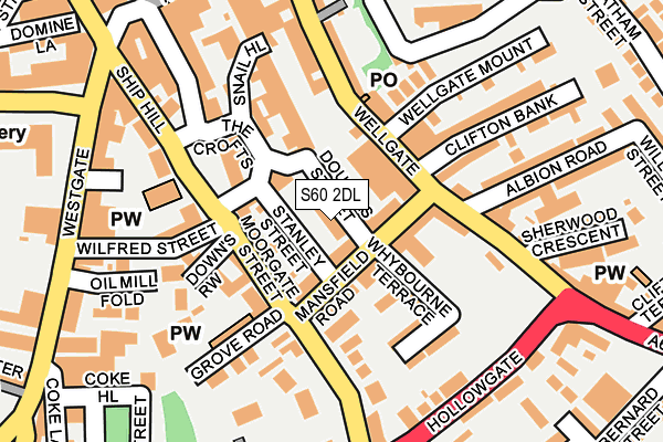 S60 2DL map - OS OpenMap – Local (Ordnance Survey) S60 2DL map - OS OpenMap – Local (Ordnance Survey)