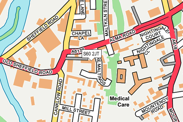 S60 2JT map - OS OpenMap – Local (Ordnance Survey) S60 2JT map - OS OpenMap – Local (Ordnance Survey)