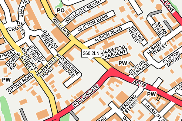 S60 2LN map - OS OpenMap – Local (Ordnance Survey) S60 2LN map - OS OpenMap – Local (Ordnance Survey)