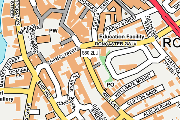 S60 2LU map - OS OpenMap – Local (Ordnance Survey) S60 2LU map - OS OpenMap – Local (Ordnance Survey)