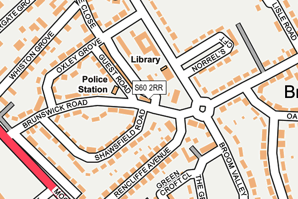 S60 2RR map - OS OpenMap – Local (Ordnance Survey) S60 2RR map - OS OpenMap – Local (Ordnance Survey)