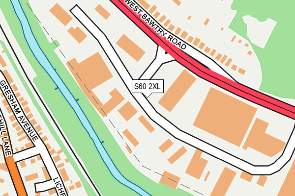 S60 2XL map - OS OpenMap – Local (Ordnance Survey) S60 2XL map - OS OpenMap – Local (Ordnance Survey)