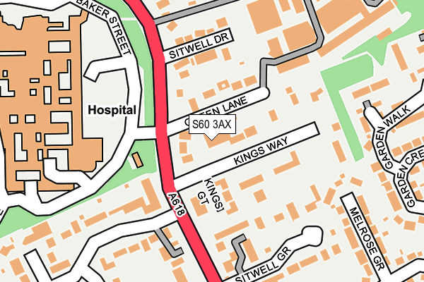 S60 3AX map - OS OpenMap – Local (Ordnance Survey) S60 3AX map - OS OpenMap – Local (Ordnance Survey)