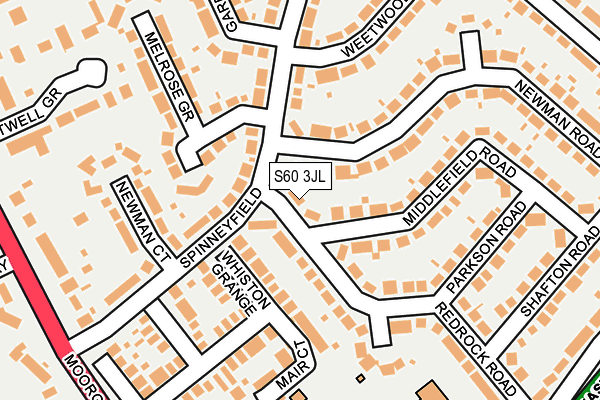 S60 3JL map - OS OpenMap – Local (Ordnance Survey) S60 3JL map - OS OpenMap – Local (Ordnance Survey)