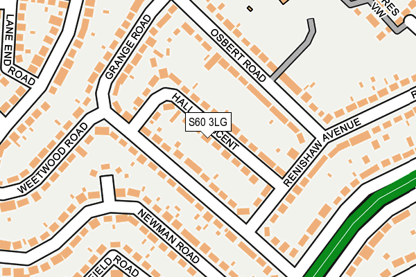S60 3LG map - OS OpenMap – Local (Ordnance Survey) S60 3LG map - OS OpenMap – Local (Ordnance Survey)