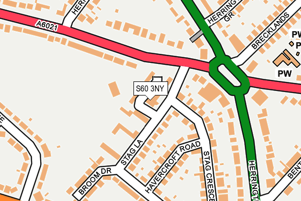 S60 3NY map - OS OpenMap – Local (Ordnance Survey) S60 3NY map - OS OpenMap – Local (Ordnance Survey)