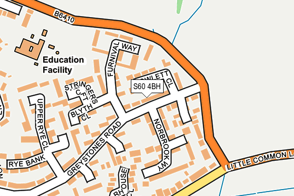 S60 4BH map - OS OpenMap – Local (Ordnance Survey) S60 4BH map - OS OpenMap – Local (Ordnance Survey)